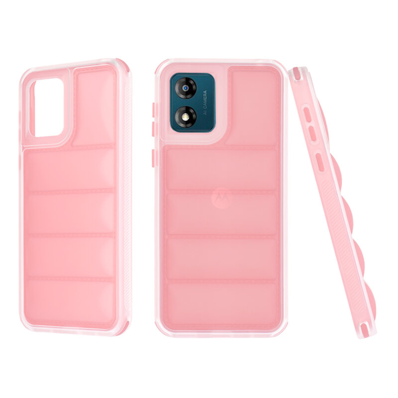 Husa Motorola Moto E13 Techsuit Wave Shield, roz