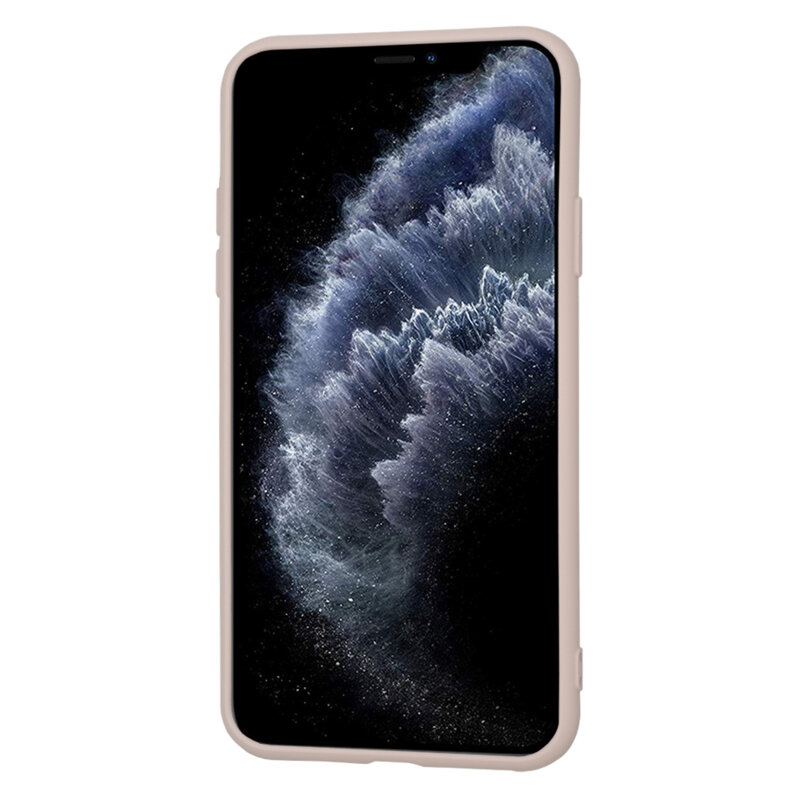 Husa silicon iPhone 11 Pro Max Techsuit SoftFlex, roz pudra
