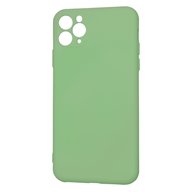 Husa silicon iPhone 11 Pro Max Techsuit SoftFlex, verde deschis
