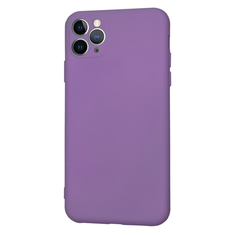 Husa silicon iPhone 11 Pro Max Techsuit SoftFlex, mov