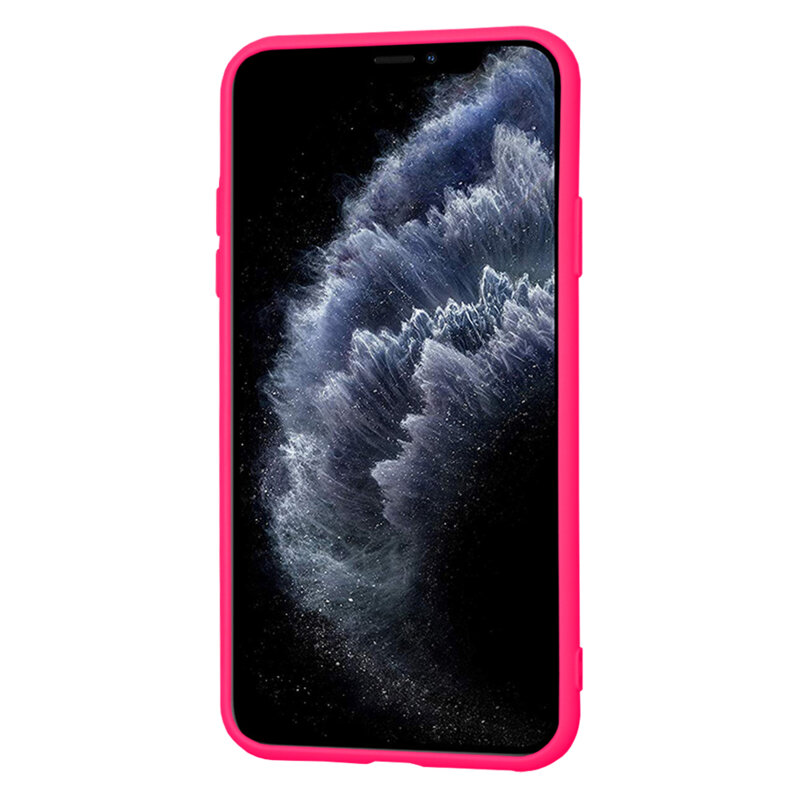 Husa silicon iPhone 11 Pro Max Techsuit SoftFlex, fucsia