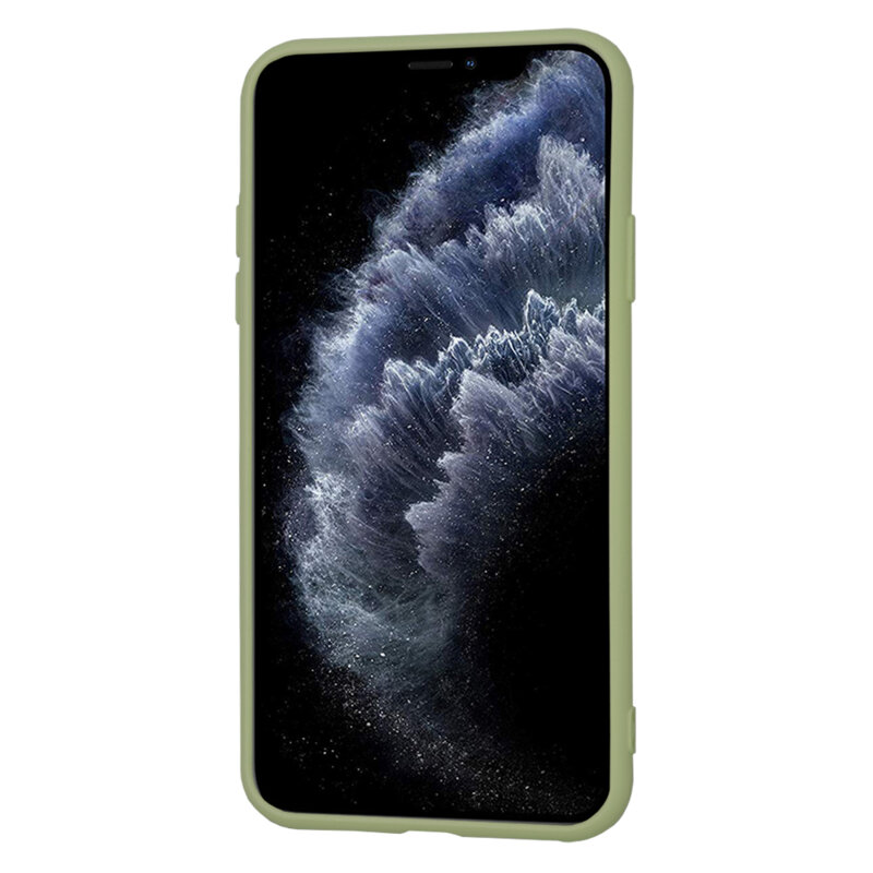 Husa silicon iPhone 11 Pro Max Techsuit SoftFlex, verde