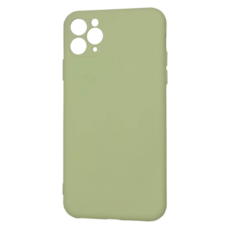 Husa silicon iPhone 11 Pro Max Techsuit SoftFlex, verde