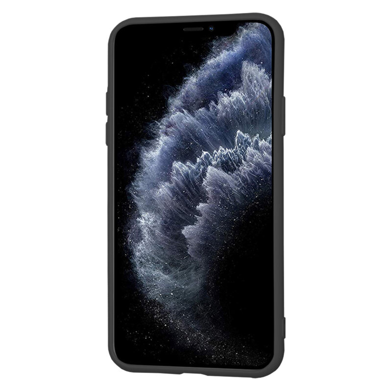 Husa silicon iPhone 11 Pro Max Techsuit SoftFlex, negru