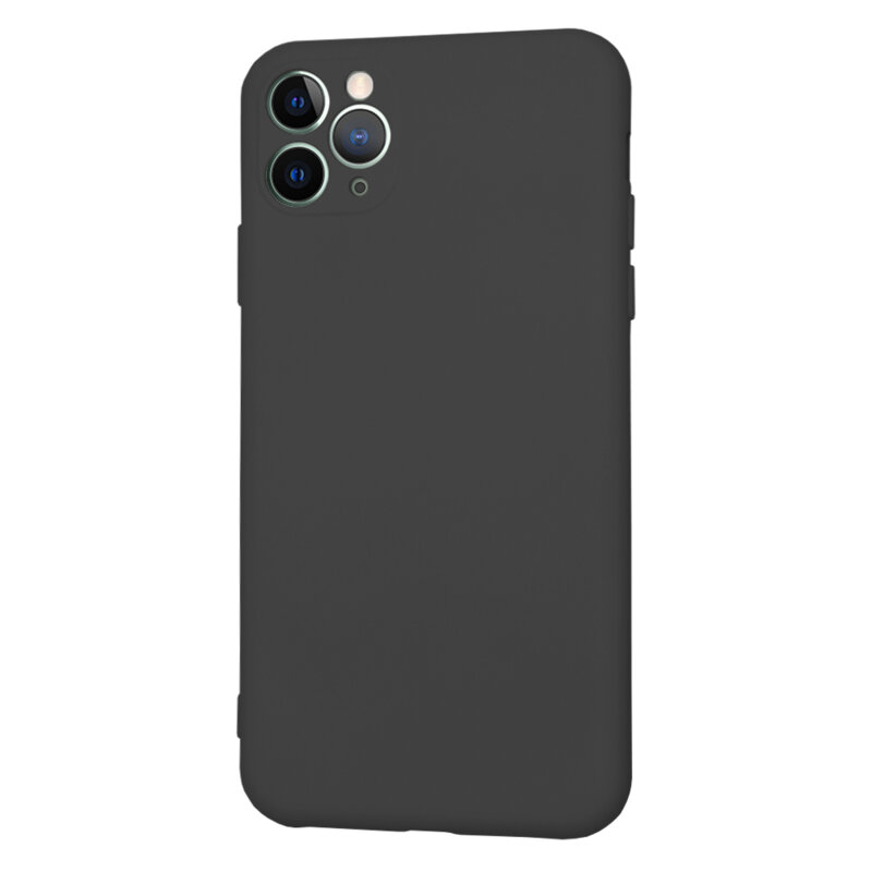 Husa silicon iPhone 11 Pro Max Techsuit SoftFlex, negru