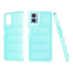 Husa Motorola Moto E22 Techsuit Wave Shield, turcoaz