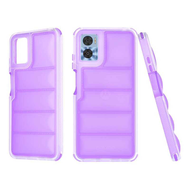 Husa Motorola Moto E22 Techsuit Wave Shield, mov