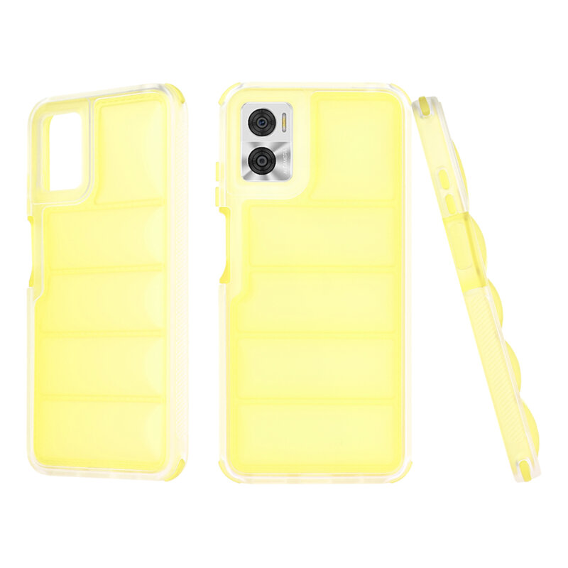 Husa Motorola Moto E22i Techsuit Wave Shield, galben