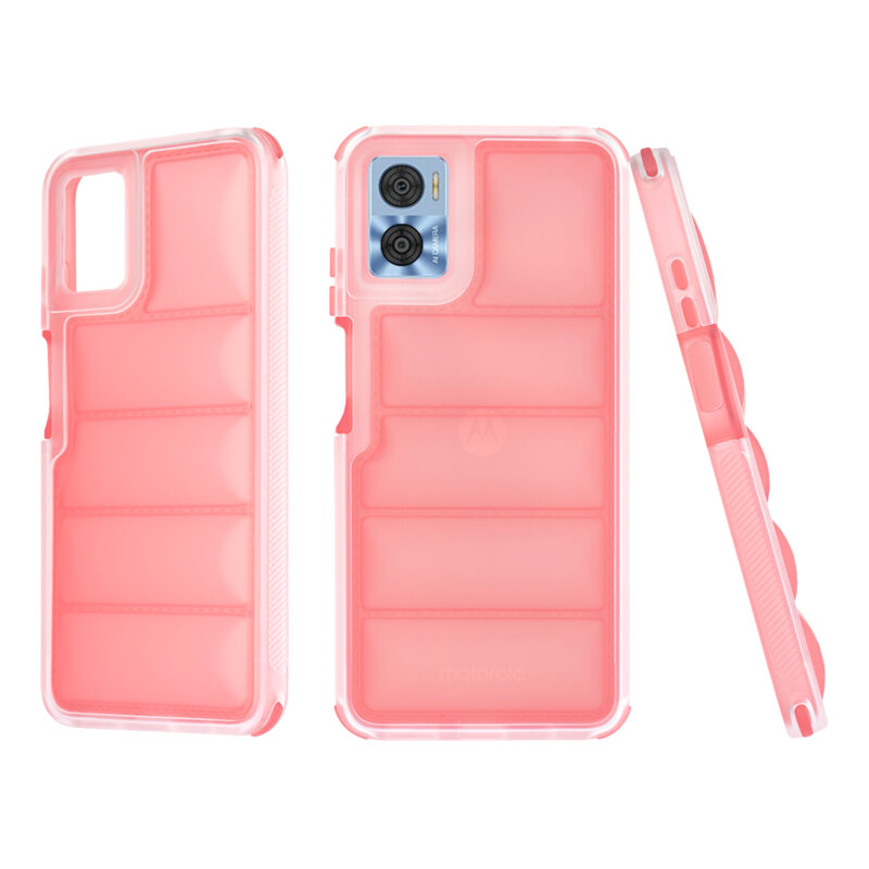 Husa Motorola Moto E22 Techsuit Wave Shield, rosu
