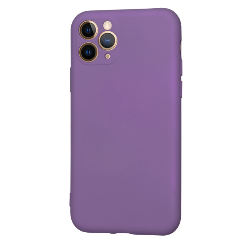 Husa silicon iPhone 11 Pro Techsuit SoftFlex, mov