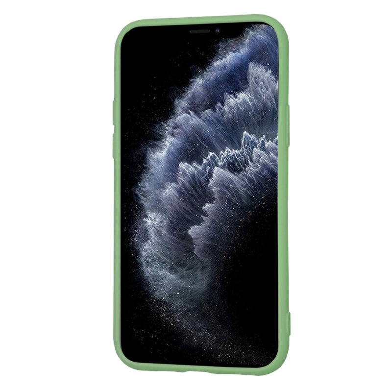 Husa silicon iPhone 11 Pro Techsuit SoftFlex, verde deschis