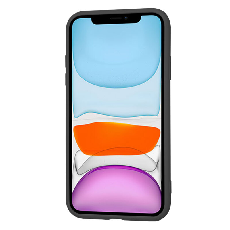 Husa silicon iPhone 11 Techsuit SoftFlex, negru