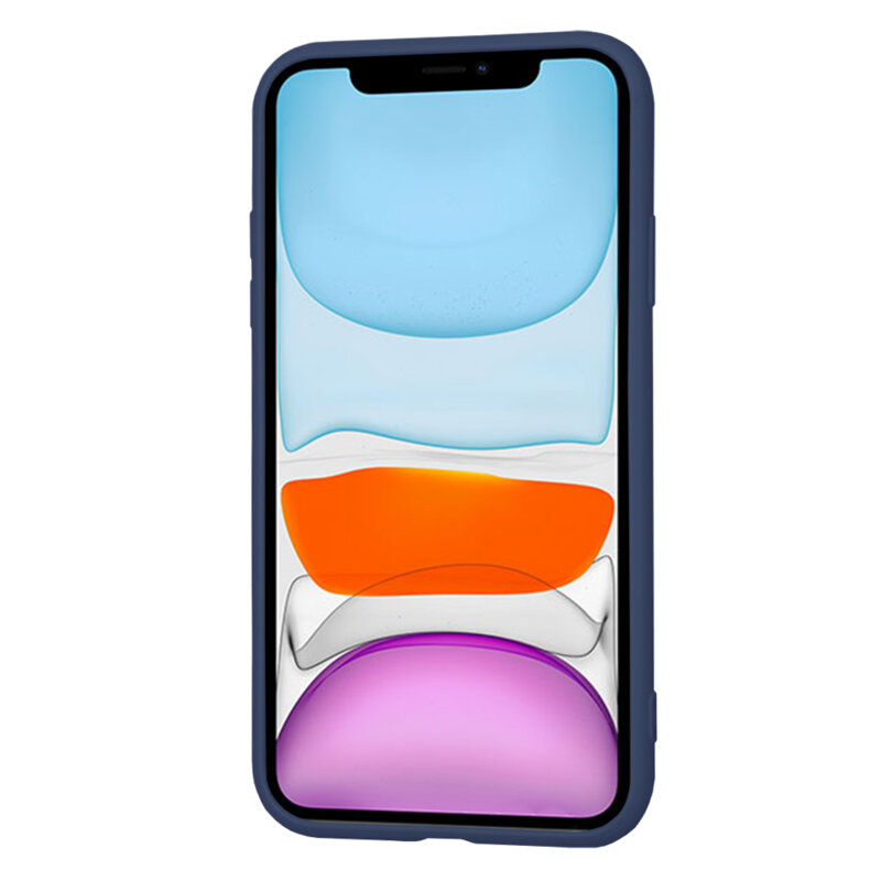 Husa silicon iPhone 11 Techsuit SoftFlex, bleumarin