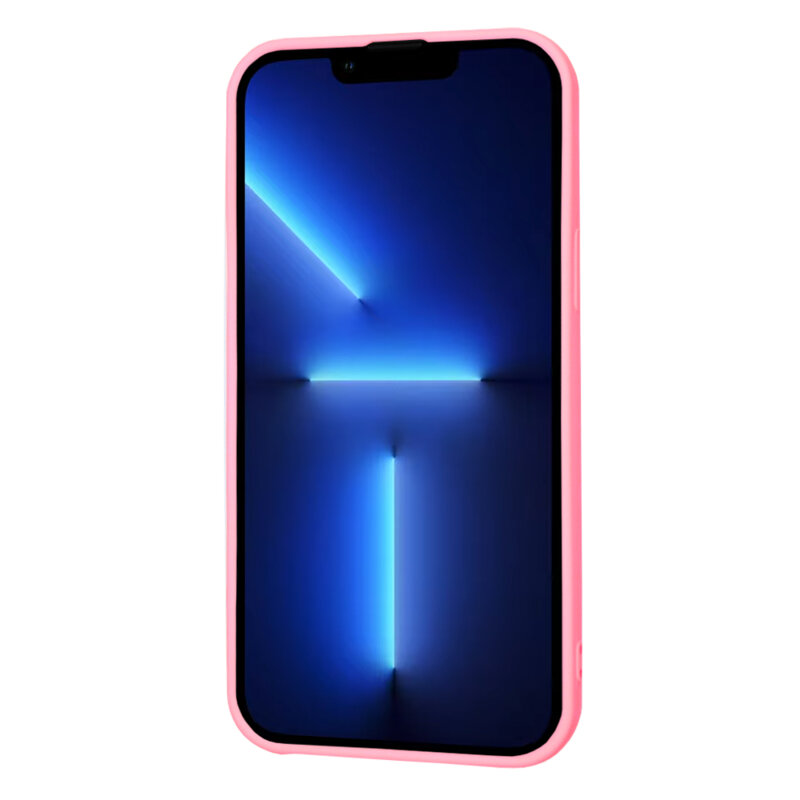 Husa silicon iPhone 13 Pro Max Techsuit SoftFlex, roz