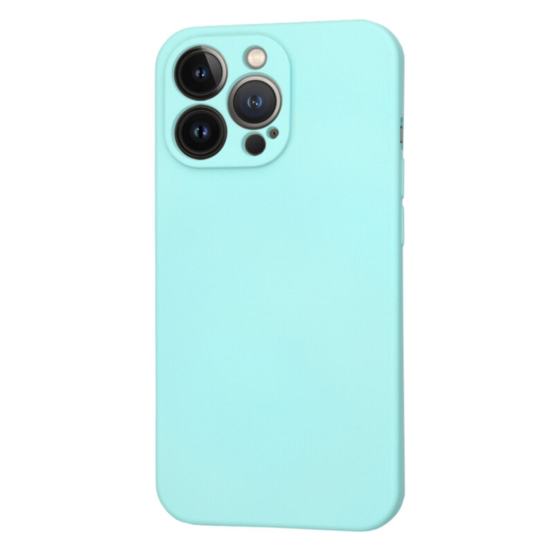 Husa silicon iPhone 13 Pro Techsuit SoftFlex, turcoaz