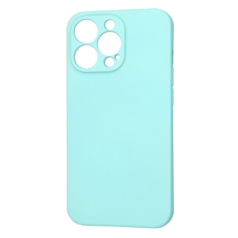 Husa silicon iPhone 13 Pro Techsuit SoftFlex, turcoaz