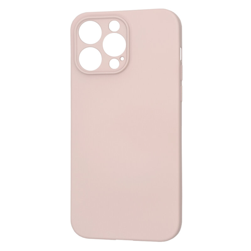 Husa silicon iPhone 14 Pro Max Techsuit SoftFlex, roz pudra