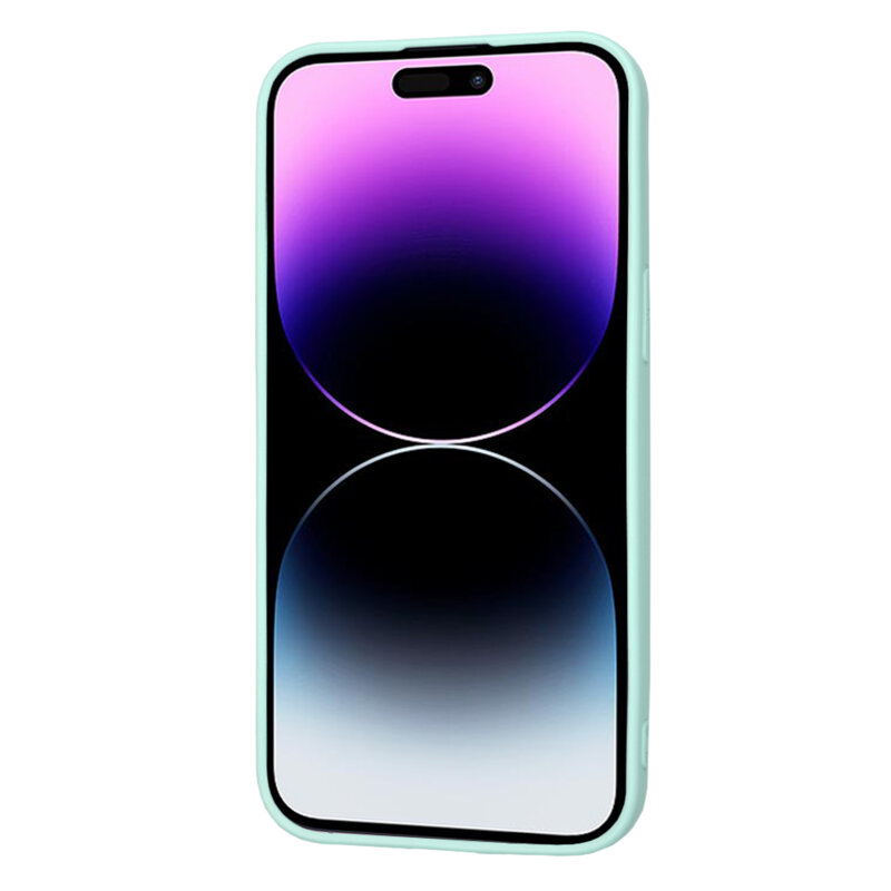 Husa silicon iPhone 14 Pro Max Techsuit SoftFlex, turcoaz