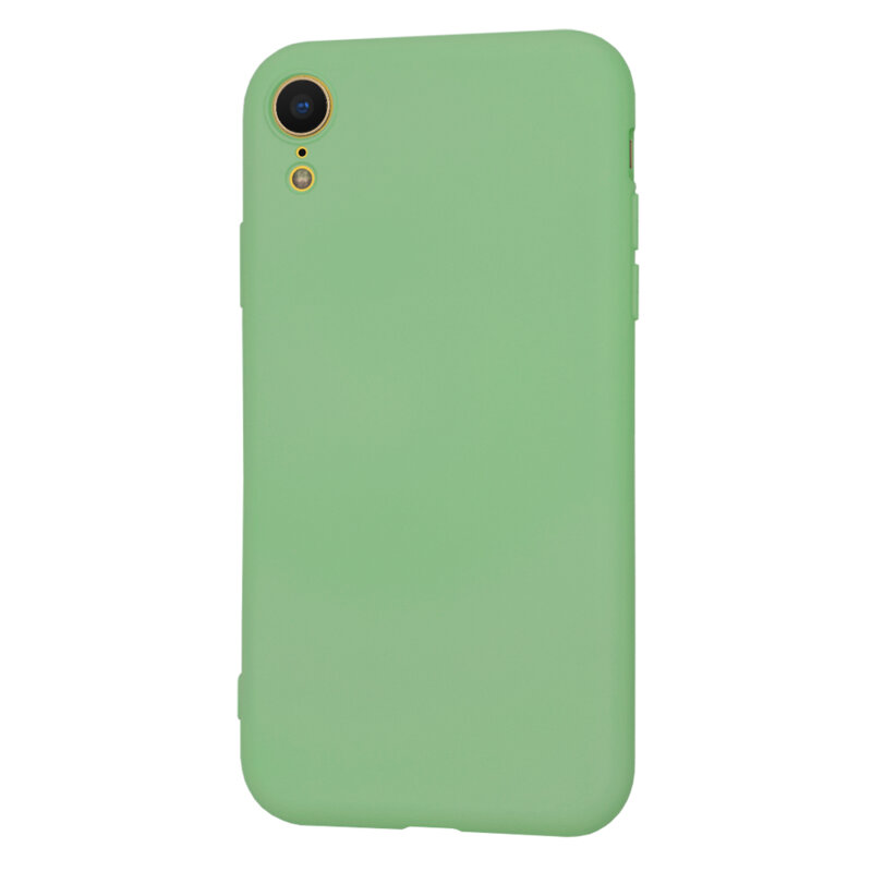 Husa silicon iPhone XR Techsuit SoftFlex, verde deschis