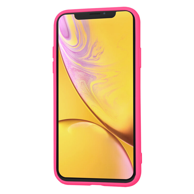 Husa silicon iPhone XR Techsuit SoftFlex, fucsia