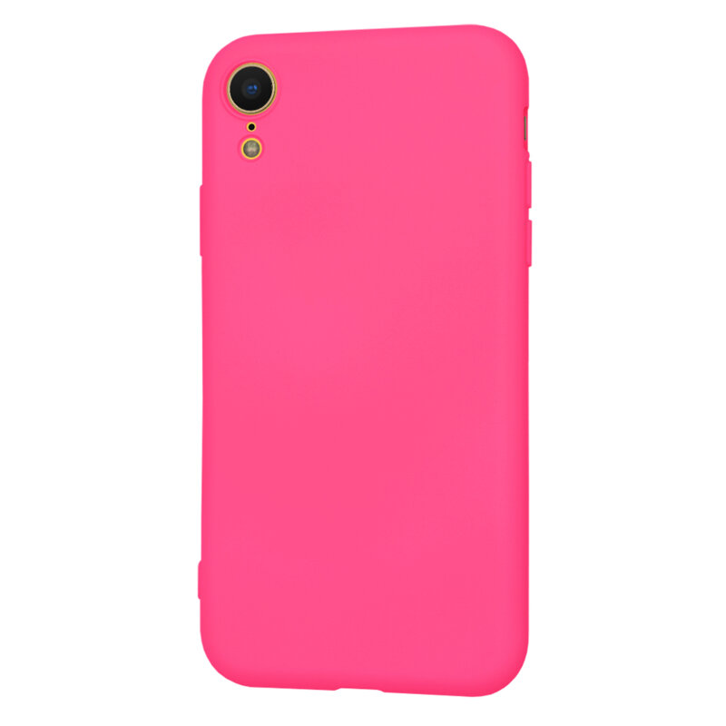 Husa silicon iPhone XR Techsuit SoftFlex, fucsia