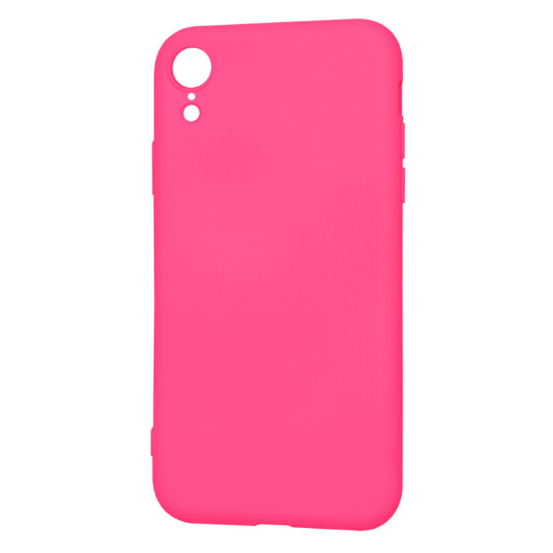Husa silicon iPhone XR Techsuit SoftFlex, fucsia