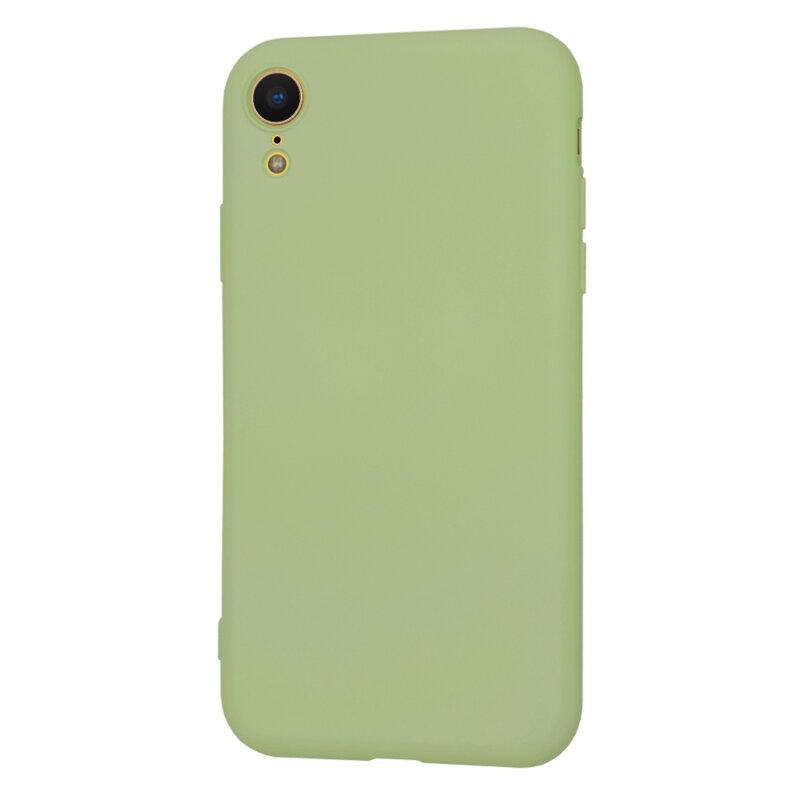 Husa silicon iPhone XR Techsuit SoftFlex, verde