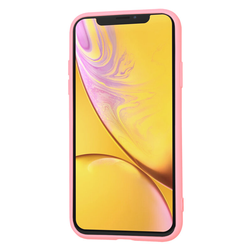 Husa silicon iPhone XR Techsuit SoftFlex, roz