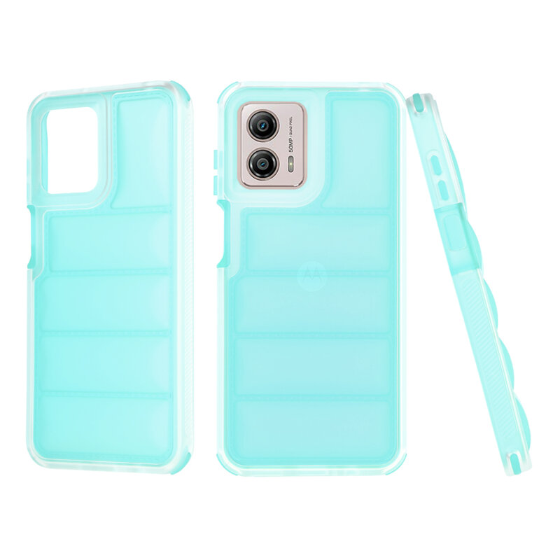 Husa Motorola Moto G53 Techsuit Wave Shield, turcoaz