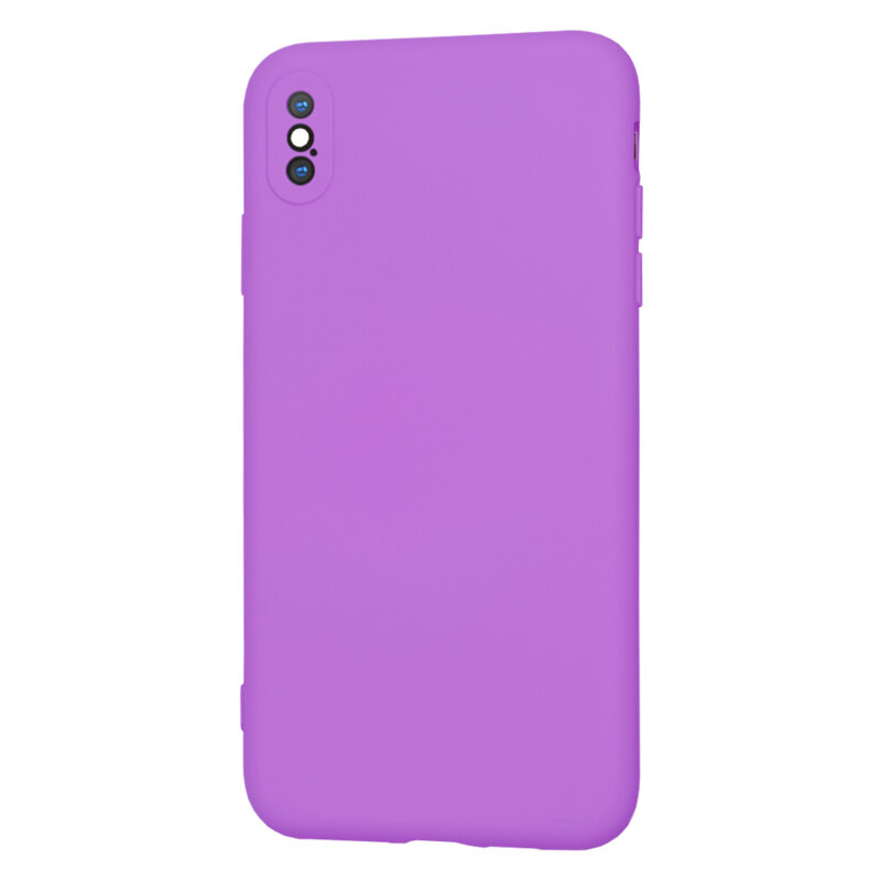 Husa silicon iPhone XS Max Techsuit SoftFlex, mov