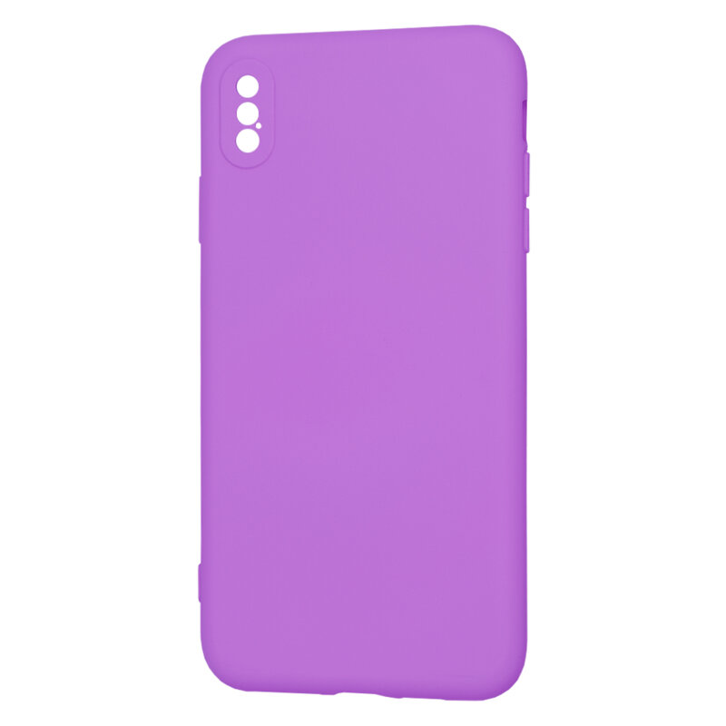 Husa silicon iPhone XS Max Techsuit SoftFlex, mov