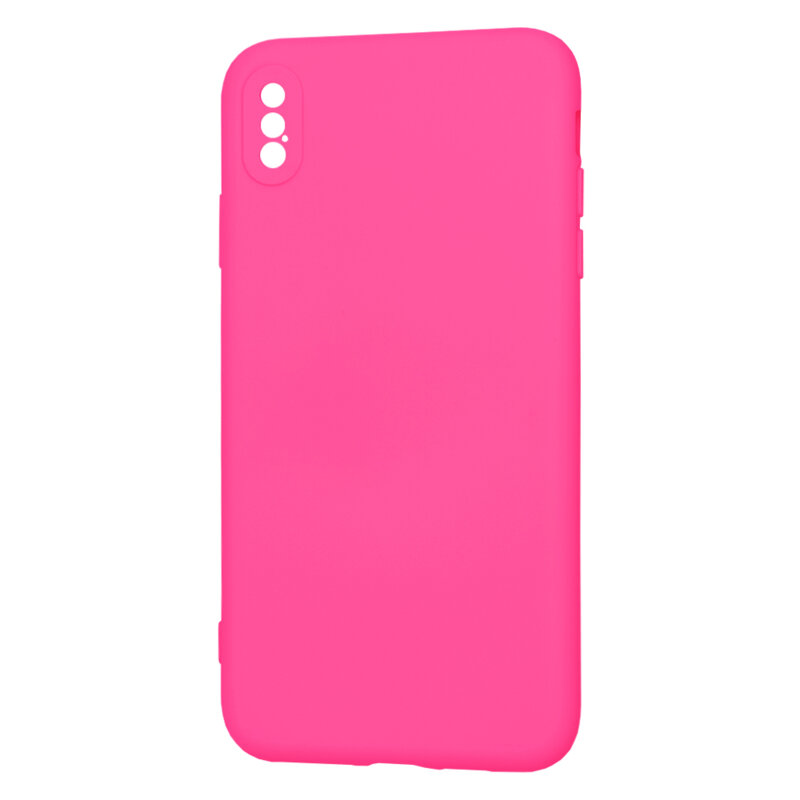 Husa silicon iPhone XS Max Techsuit SoftFlex, fucsia