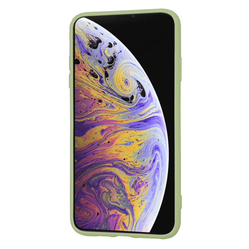 Husa silicon iPhone XS Max Techsuit SoftFlex, verde