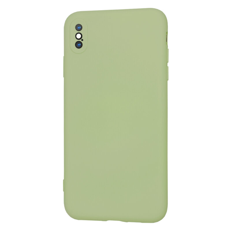 Husa silicon iPhone XS Max Techsuit SoftFlex, verde