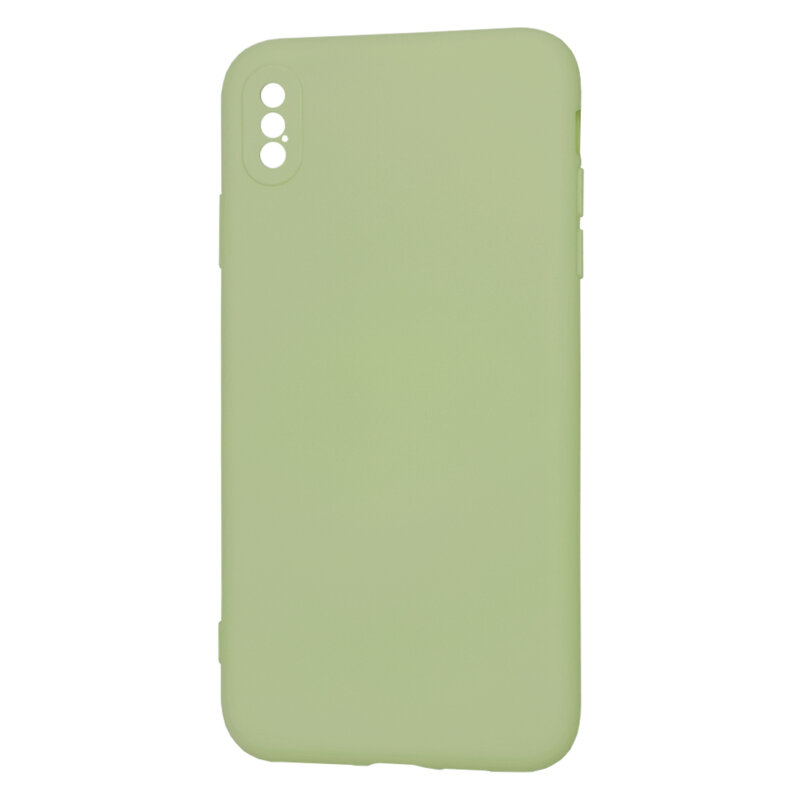Husa silicon iPhone XS Max Techsuit SoftFlex, verde