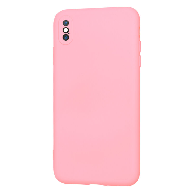 Husa silicon iPhone XS Max Techsuit SoftFlex, roz