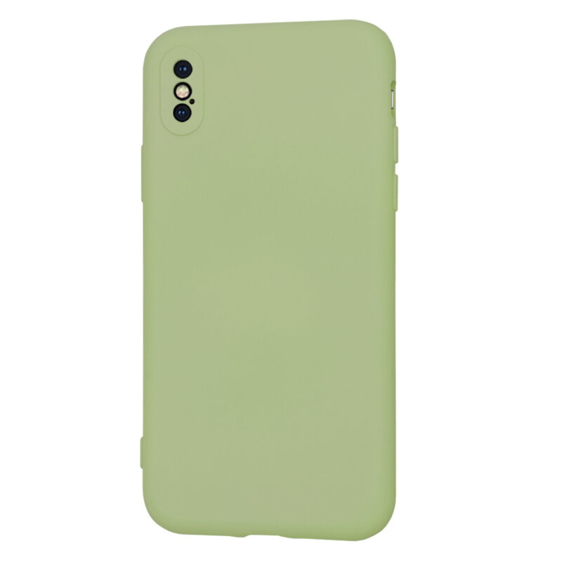 Husa silicon iPhone XS Techsuit SoftFlex, verde