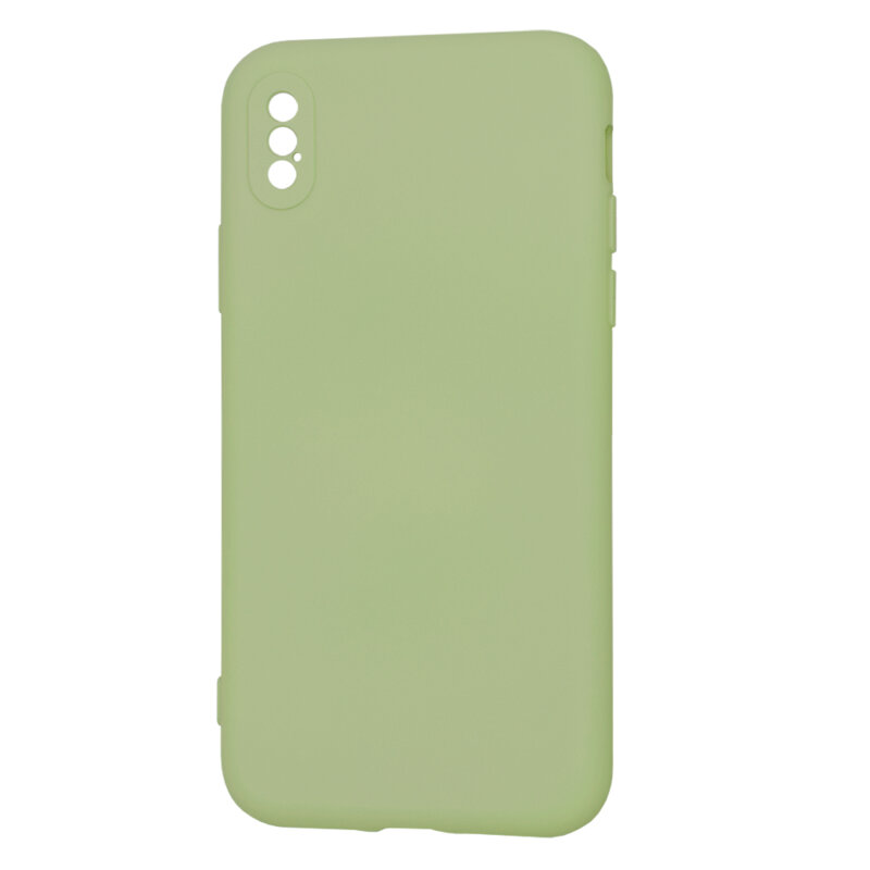 Husa silicon iPhone XS Techsuit SoftFlex, verde