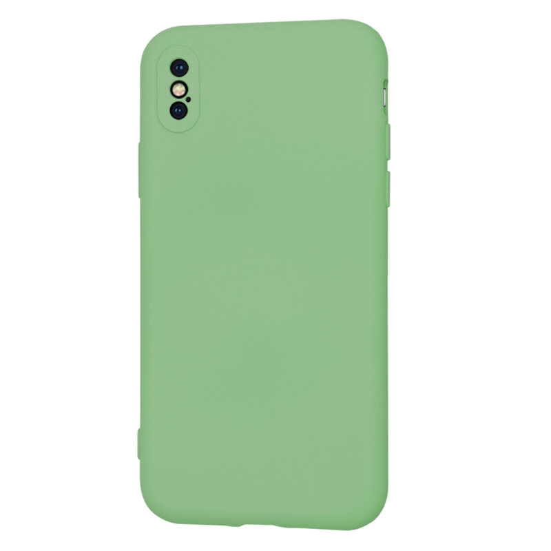 Husa silicon iPhone X, iPhone 10 Techsuit SoftFlex, verde deschis