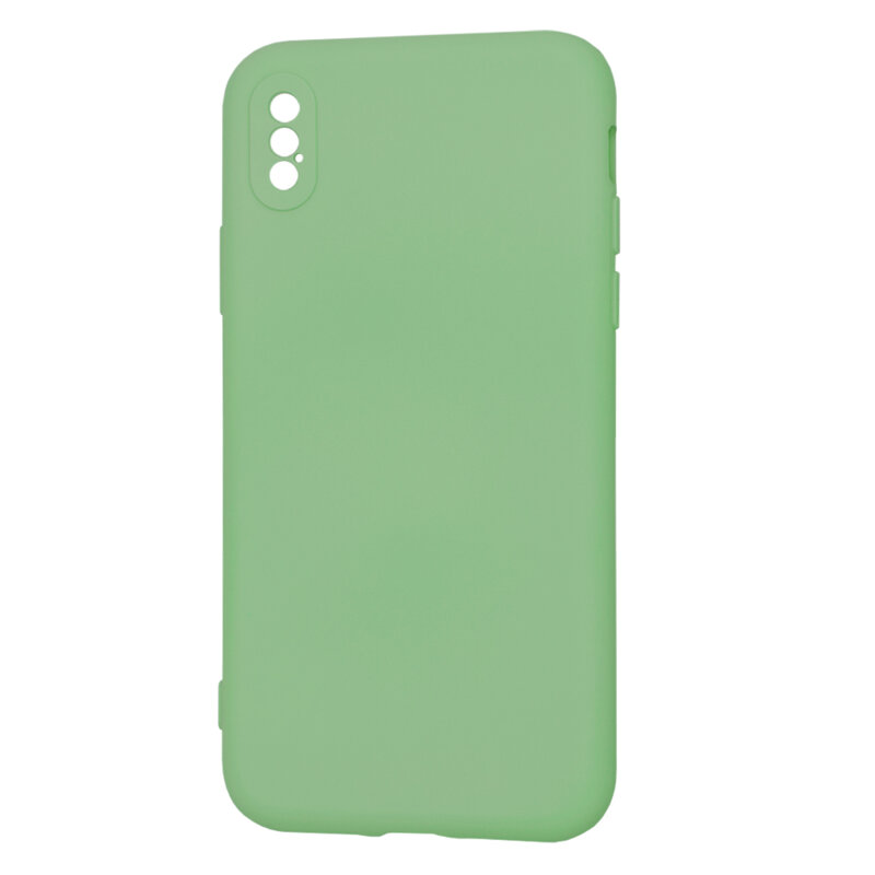 Husa silicon iPhone X, iPhone 10 Techsuit SoftFlex, verde deschis