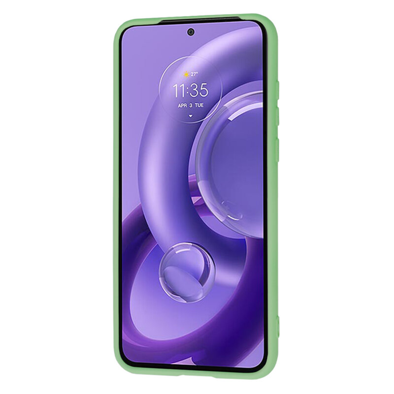 Husa silicon Motorola Edge 30 Neo Techsuit SoftFlex, verde deschis