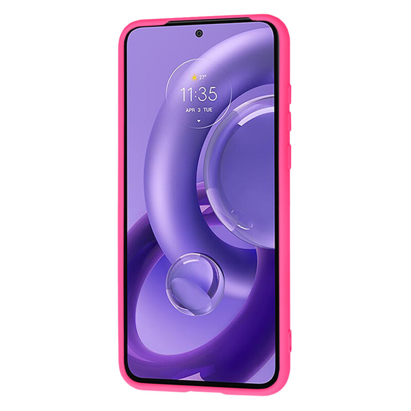 Husa silicon Motorola Edge 30 Neo Techsuit SoftFlex, fucsia