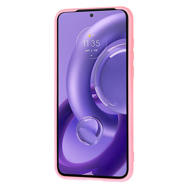 Husa silicon Motorola Edge 30 Neo Techsuit SoftFlex, roz