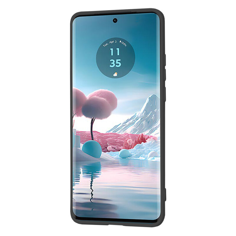 Husa silicon Motorola Edge 40 Neo Techsuit SoftFlex, negru