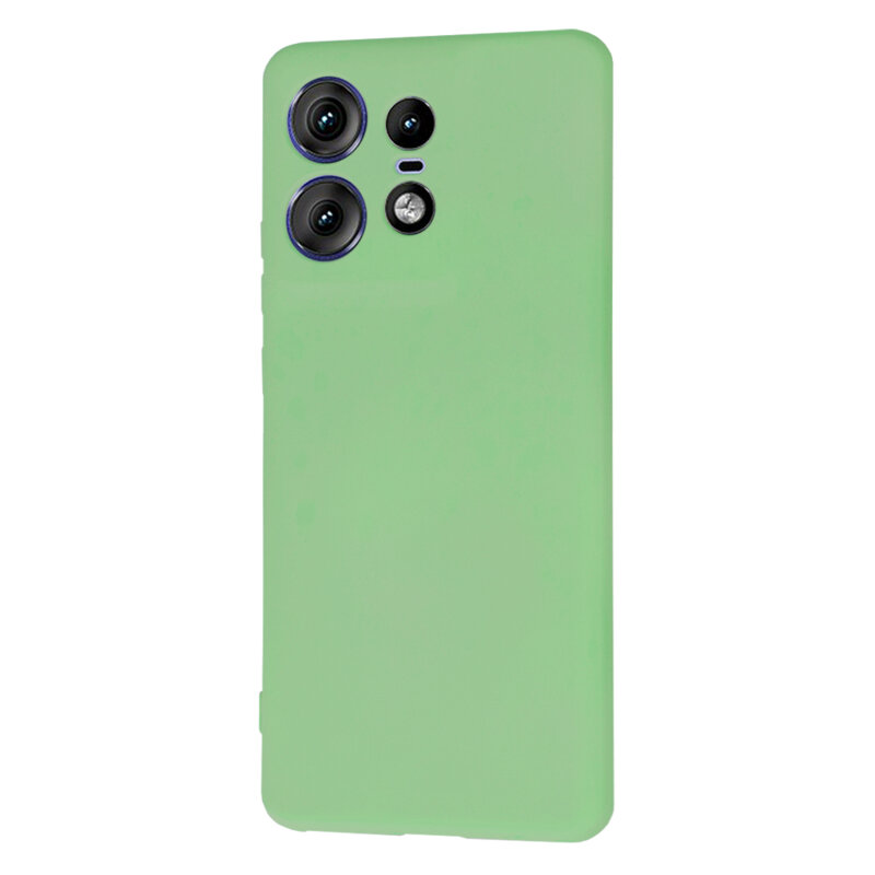 Husa silicon Motorola Edge 50 Pro Techsuit SoftFlex, verde deschis