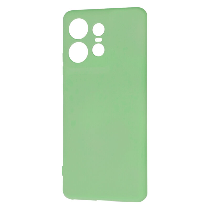 Husa silicon Motorola Edge 50 Pro Techsuit SoftFlex, verde deschis