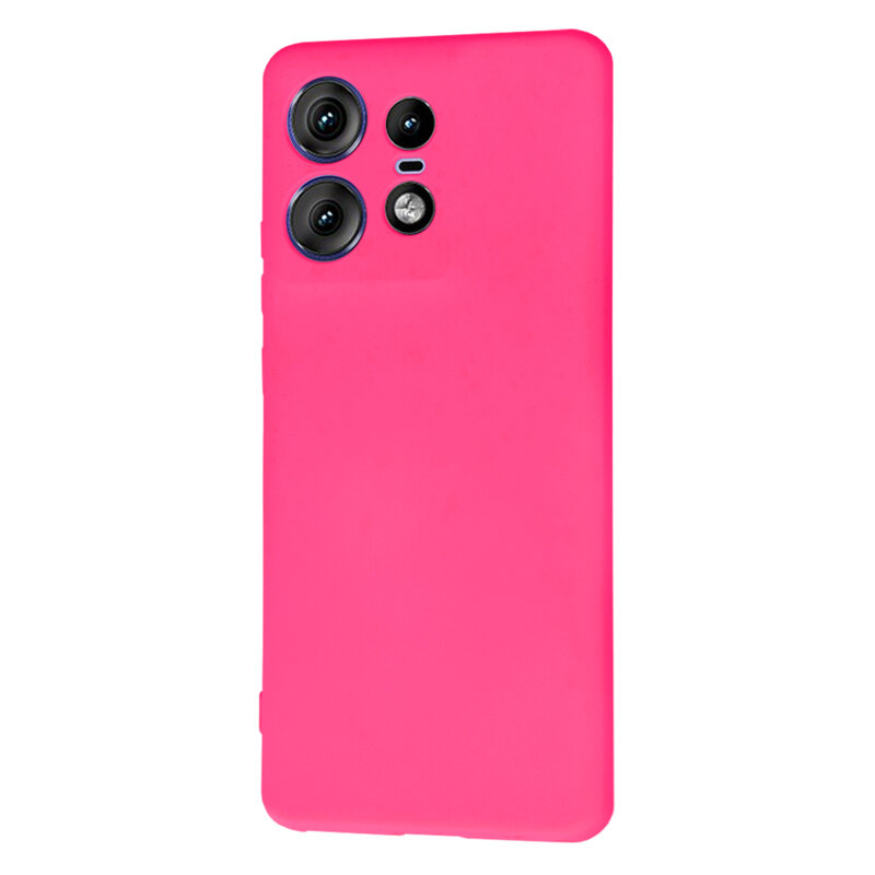 Husa silicon Motorola Edge 50 Pro Techsuit SoftFlex, fucsia