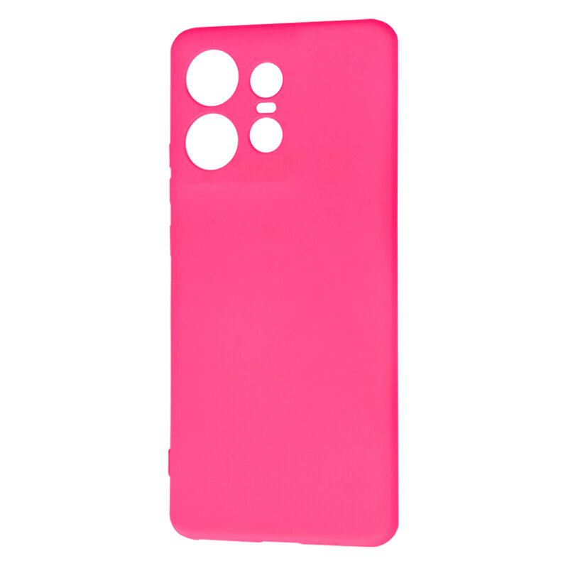 Husa silicon Motorola Edge 50 Pro Techsuit SoftFlex, fucsia