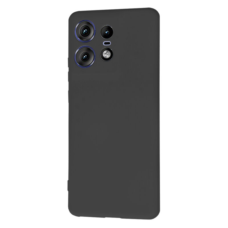 Husa silicon Motorola Edge 50 Pro Techsuit SoftFlex, negru