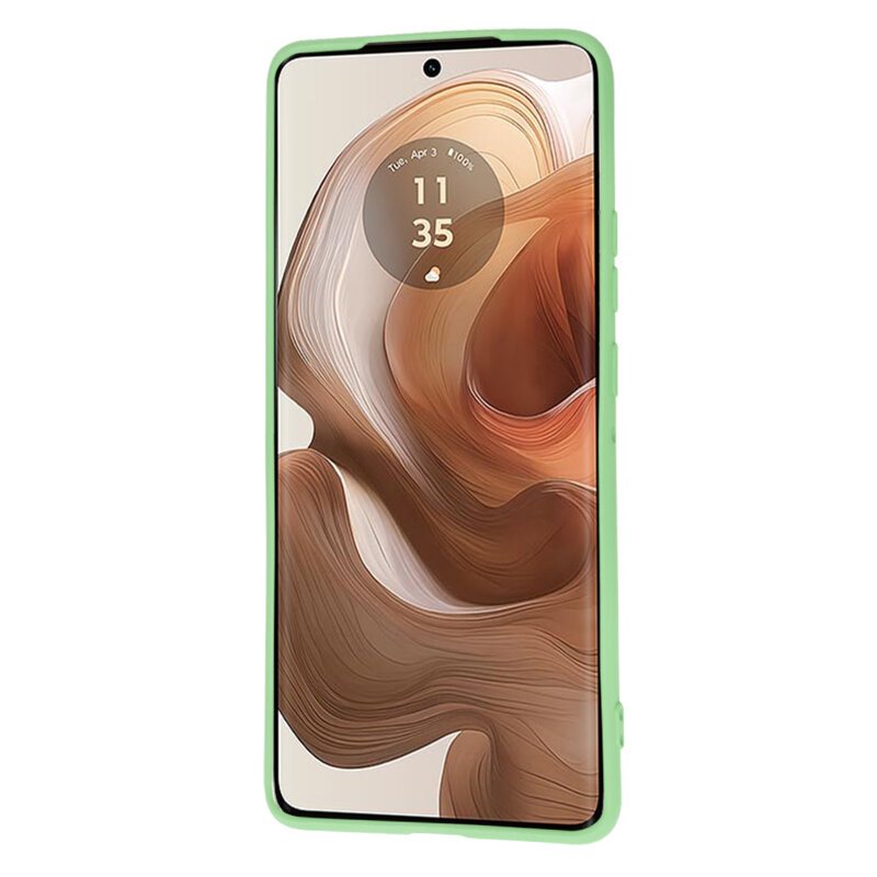Husa silicon Motorola Edge 50 Ultra Techsuit SoftFlex, verde deschis